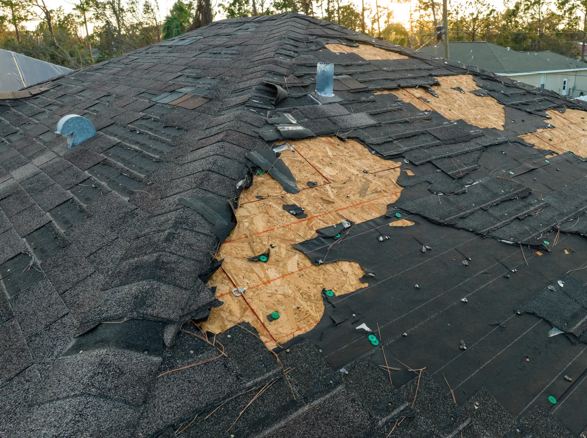 Storm and Wind Damaged Roofing Repair